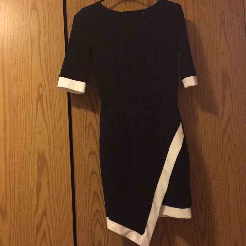 Asymmetrical black and white LuLus dress